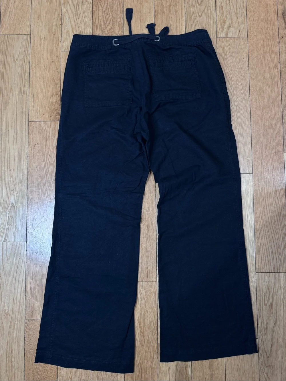 Banana Republic Martin Fit Linen Wide-Leg Surplus Crop Pants 6